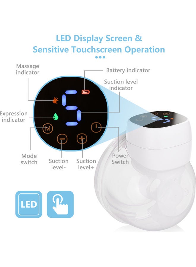 Invisible Electric Wearable Hands Free Breast Pump Kit - Image 5