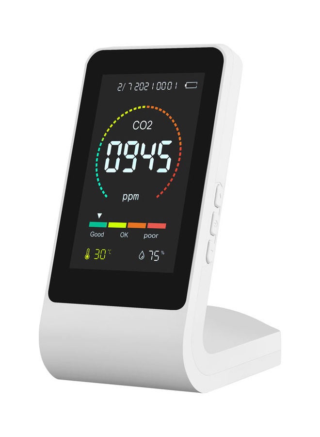 Multi-Functional 5-In-1 Air Quality Monitor Multicolour 15x10x10cm  - Image 1