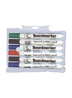 ROCO 6-Piece Round Tip Whiteboard Marker Multicolour KSA | Riyadh, Jeddah