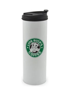 LIT StarBucks Lion King Canvas Like Printed Tumbler With Lid Multicolour 400ml  - Image 1