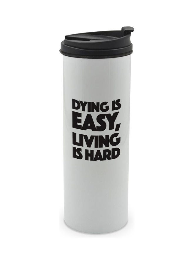 LIT Captain America Quote Printed Tumbler With Lid Multicolour 400ml  - Image 1