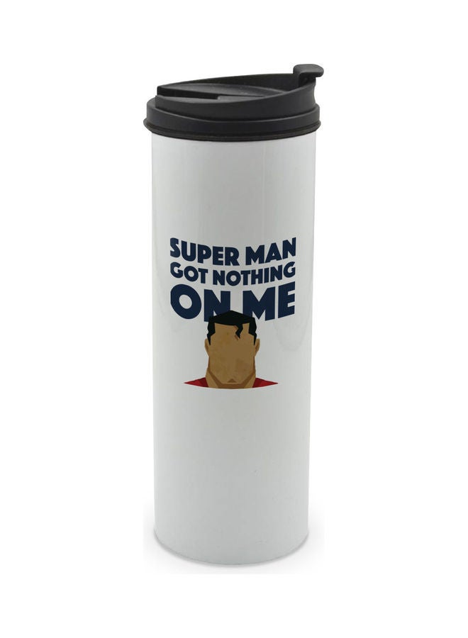 LIT Superman Song Lyric Printed Tumbler With Lid Multicolour 400ml - Image 1