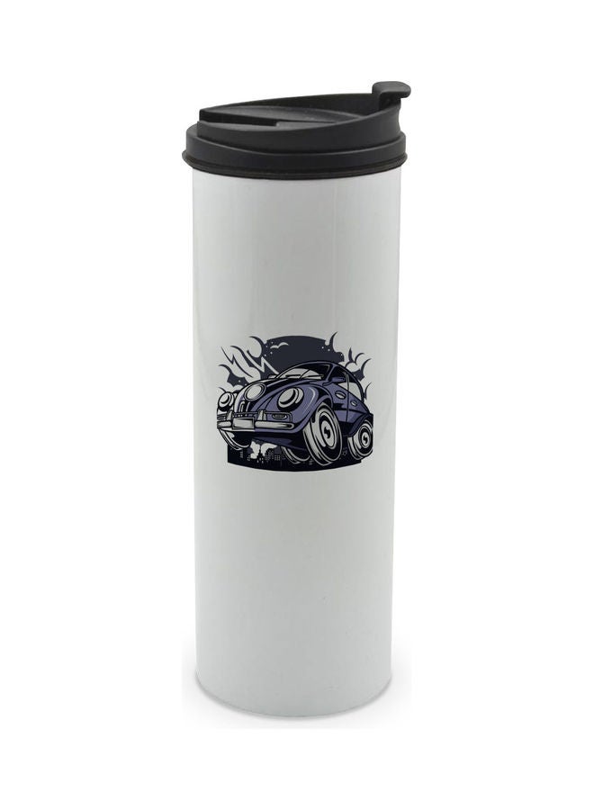 ليت كوب مزدوج الجدار مزيّن بطبعة سيارة فوكسي الكلاسيكية ومزود بغطاء متعدد الألوان 400ملليلتر - Image 1