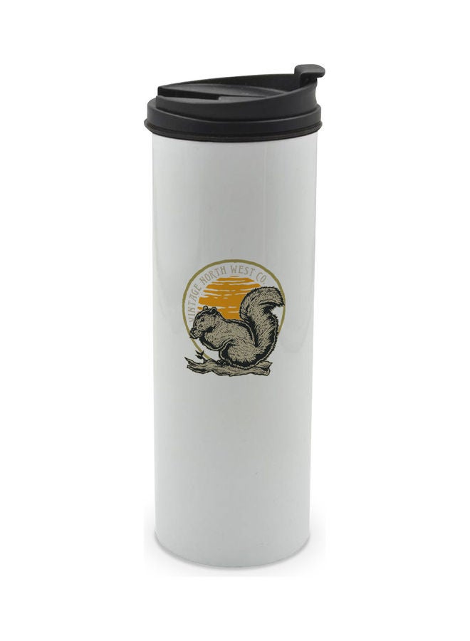 ليت كوب يتميز بتصميم مطبوع عليه سنجاب ومزود بغطاء متعدد الألوان 400ملليلتر - Image 1