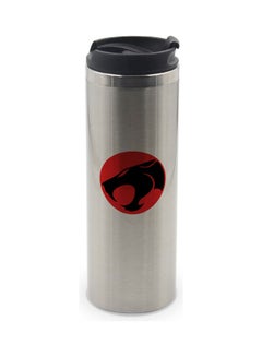Thunder cat Design Double Wall Tumbler With Lid Multicolour 400ml