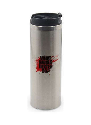 What Would Dexter Do Printed Double Wall Tumbler With Lid Multicolour 400ml - v1629219767/N50181642A_1