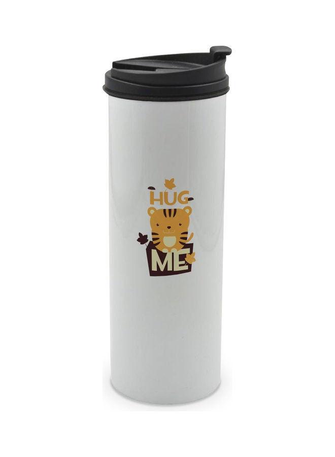 LIT Hug Me Printed Double Wall Tumbler With Lid Multicolour 400ml - Image 1