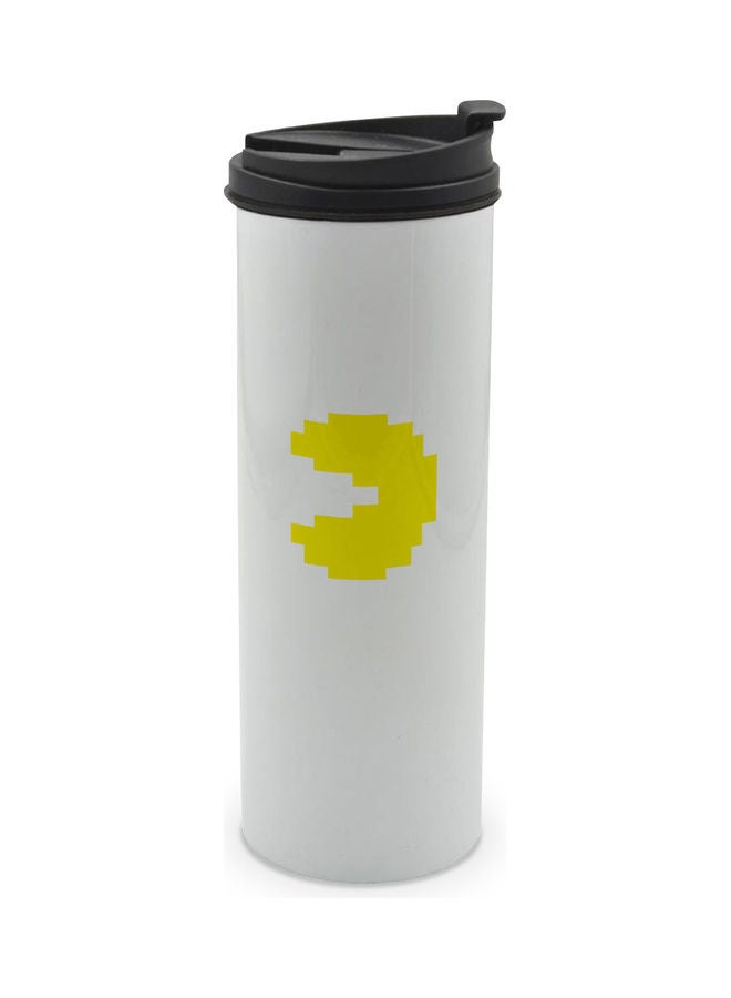 ليت كوب مزين بطبعة شخصية باكمان بنمط كلاسيكي مزود بغطاء متعدد الألوان 400ملليلتر - Image 1