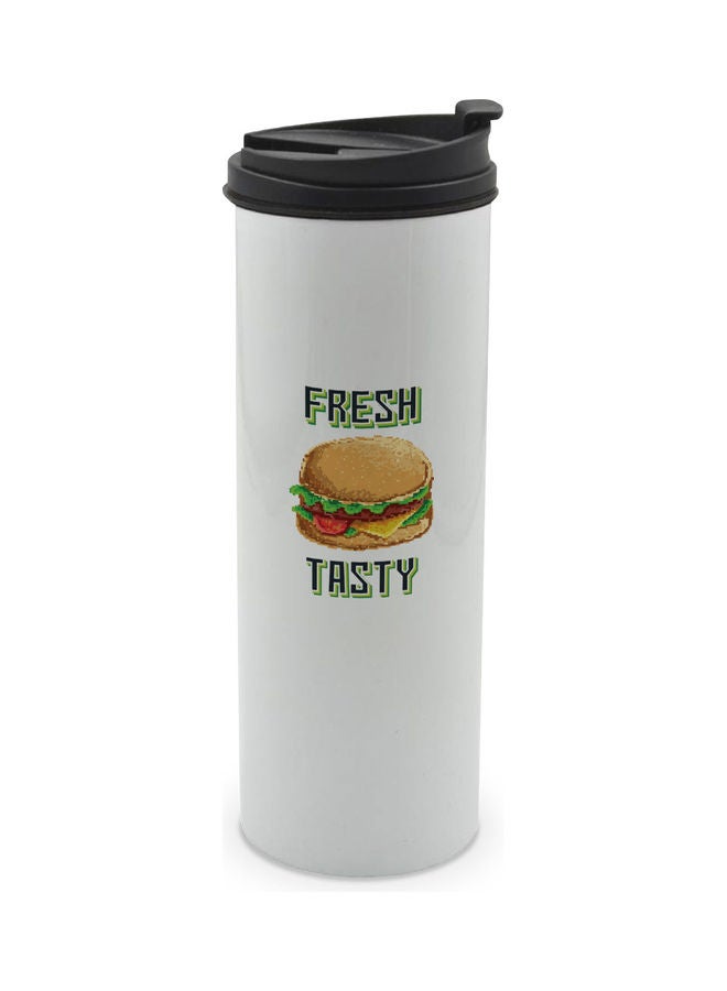 LIT Fresh Design Printed Double Wall Tumbler With Lid Multicolour 400ml - Image 1