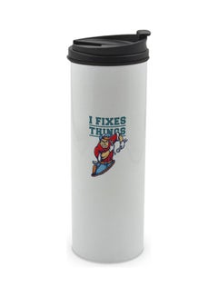 LIT Cute Mechanic Design Printed Tumbler With Lid Multicolour 400ml  - Image 1