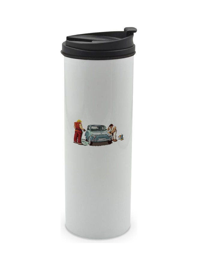 ليت كوب مزين بطبعة سيارة مضحكة من لعبة "Street Fighter" متعدد الألوان 400ملليلتر - Image 1