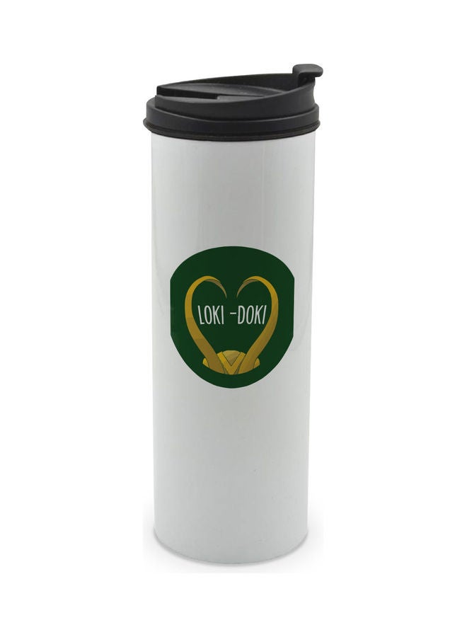 LIT - Loki Printed Tumbler With Lid Multicolour 400ml - Image 1