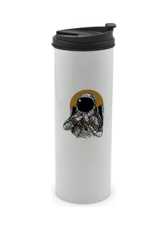 LIT Thinking Astronaut Printed Tumbler With Lid Multicolour 400ml  - Image 1