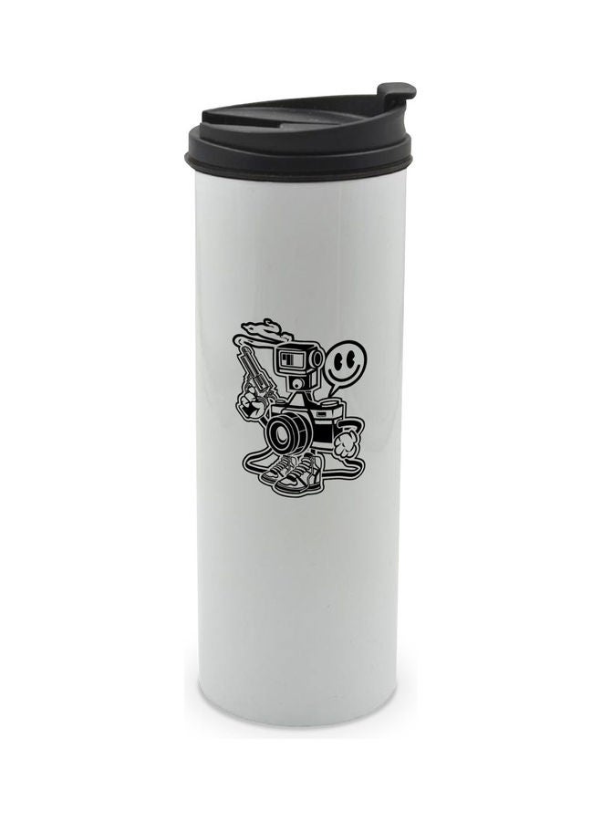 LIT Journalism White Tumbler Multicolour 400ml - Image 1