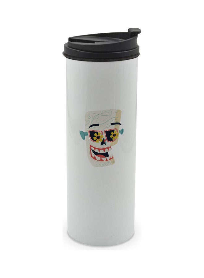 LIT Spanish Celebration Printed Double Wall Tumbler With Lid Multicolour 400ml - Image 1