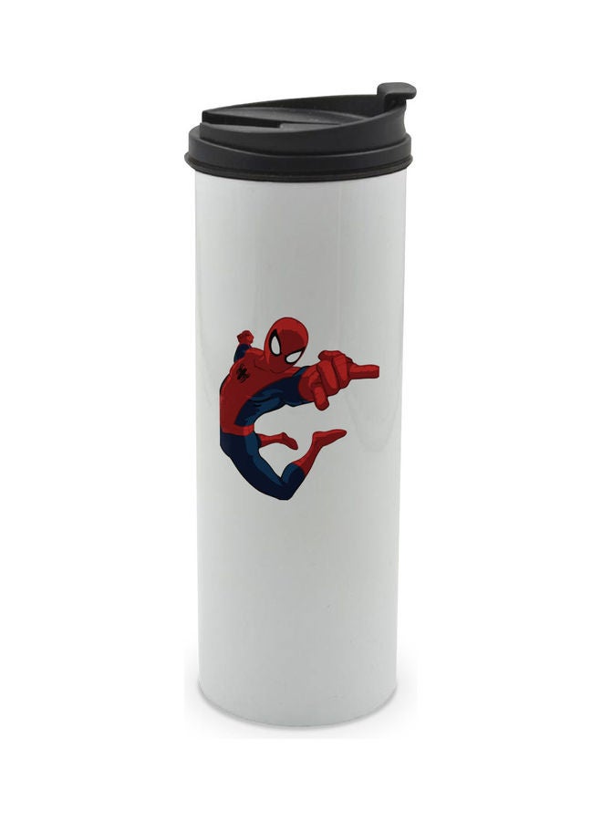 ليت كوب مزين بطبعة شخصية سبايدرمان وهو يطير مزود بغطاء متعدد الألوان - Image 1