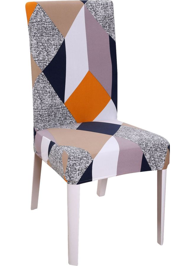 Printed Dining Chair Cover Multicolour 45x38x38cm