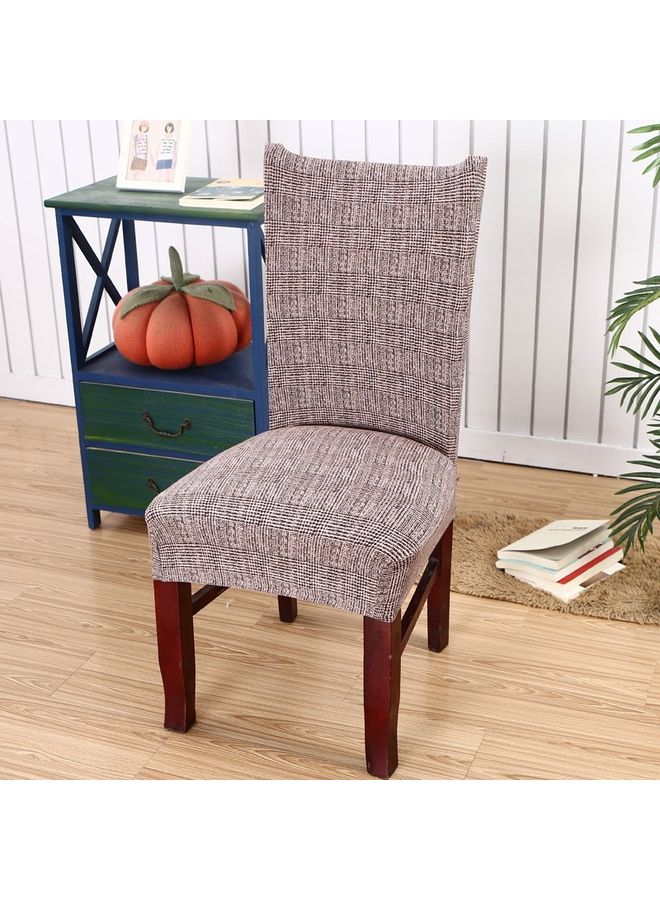 1-Piece Dining Chair Cover Pink 55x60x10cm