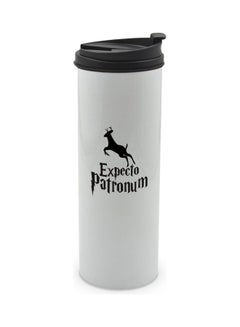 LIT Deer Expecto Petronum Printed Tumbler With Lid Multicolour 400ml  - Image 1