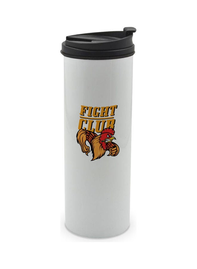 LIT Fight Club Design Printed Tumbler With Lid Multicolour 400ml - Image 1