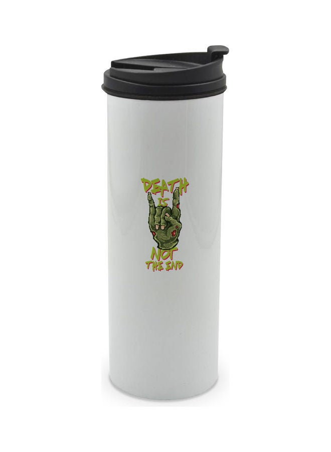 LIT Zombie Funny Printed Double Wall Tumbler With Lid Multicolour 400ml - Image 1