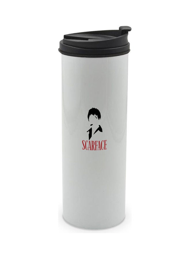 LIT Scarface Printed Tumbler With Lid Multicolour 400ml - Image 1