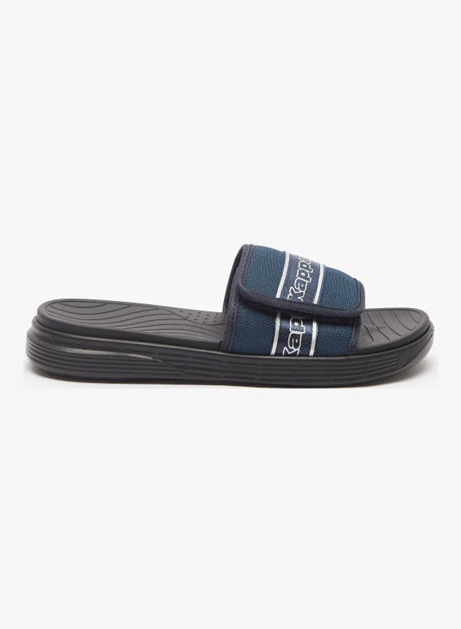 Kappa Comfortable Stylish Slides Navy Blue