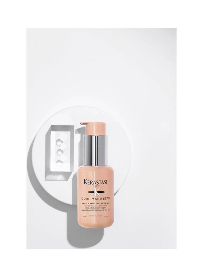 KERASTASE Curl Manifesto Sublime Repair Hair and Scalp Oil 50ml  - Image 5