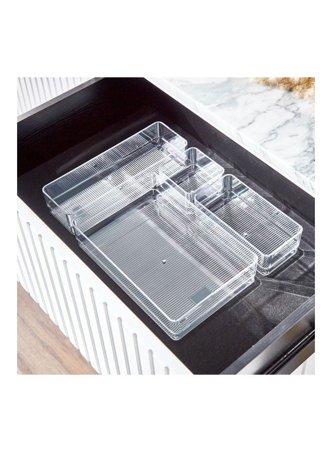Generic - Fancy 4-Piece Drawer Set Clear 22.8X5.2X30.4cm - Image 1