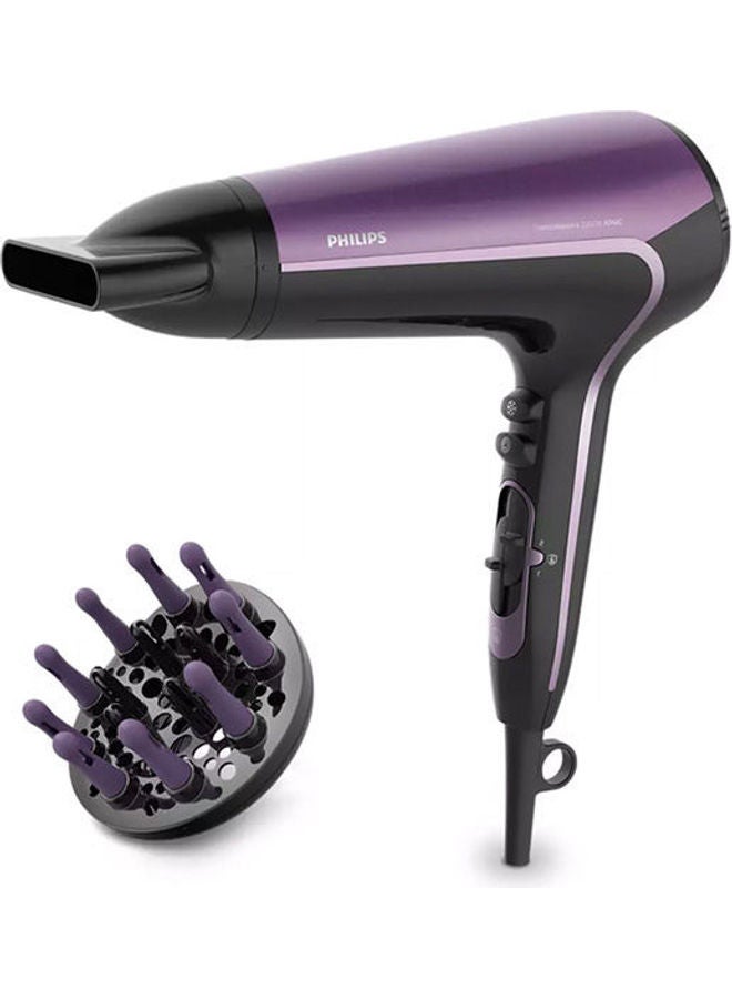 Philips Drycare Advanced Hair Dryer Black/Purple - Image 1