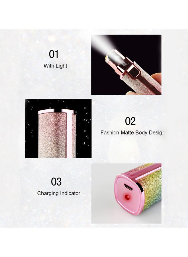 USB Charge Mini Electric Lipstick Design Shaving Machine Pink - Image 4