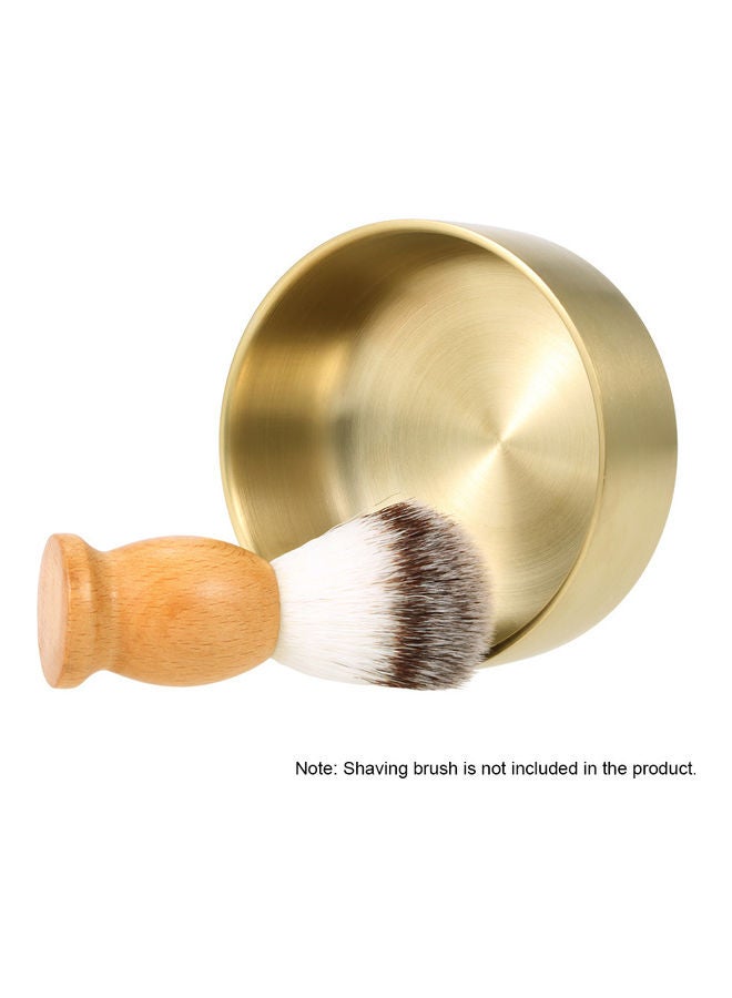 Men's Brass Shaving Bowl Gold - Image 2