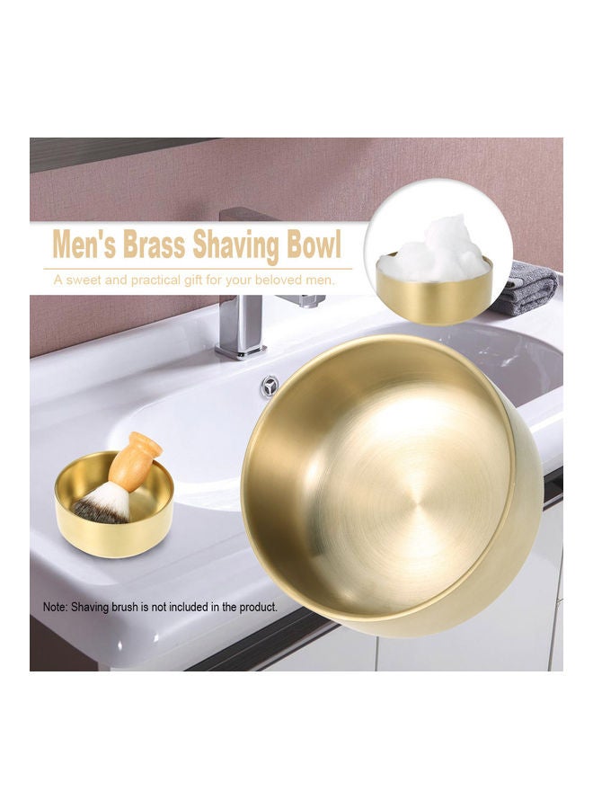Men's Brass Shaving Bowl Gold - Image 3