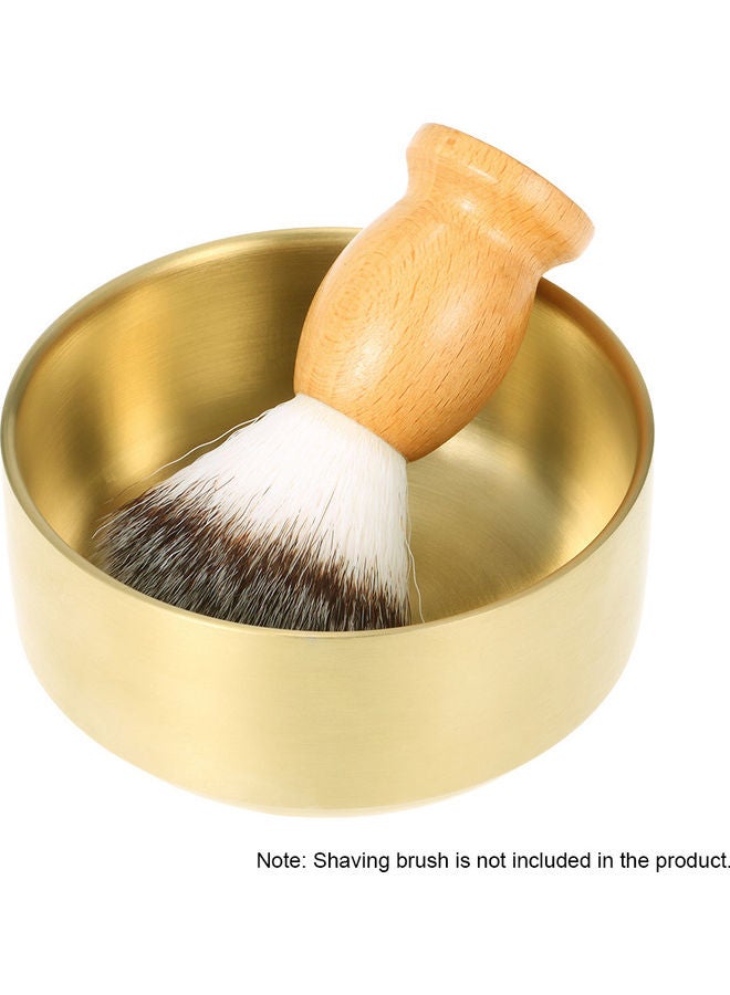 Men's Brass Shaving Bowl Gold - Image 4