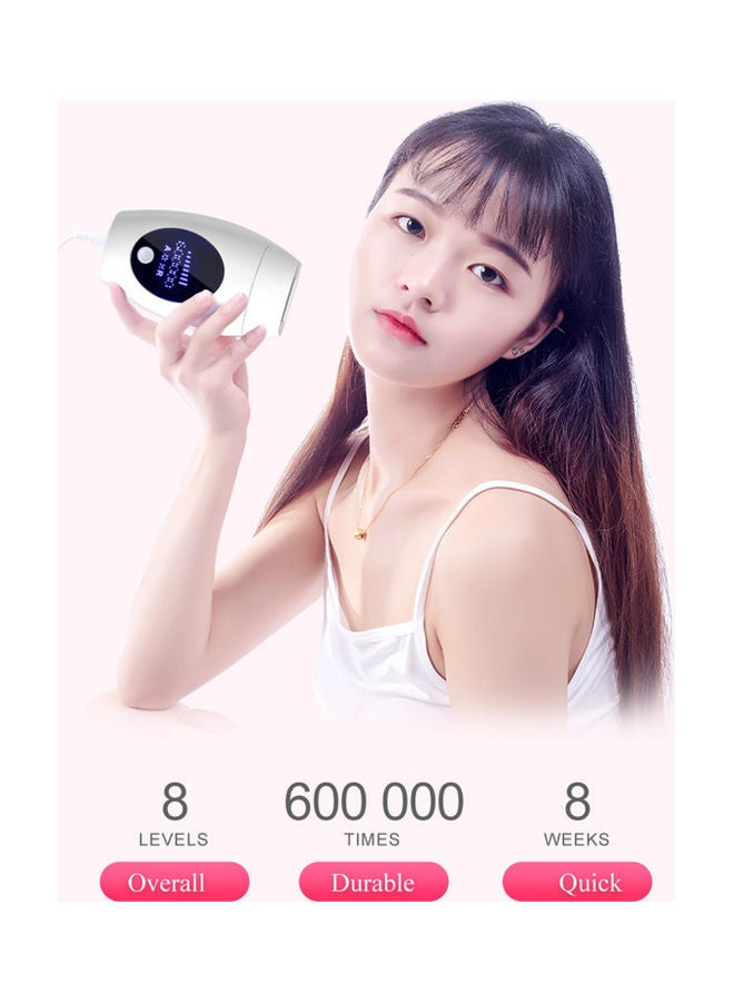 جهاز إزالة الشعر آي بي إل المنزلي 100-240 فولت أبيض - Image 5
