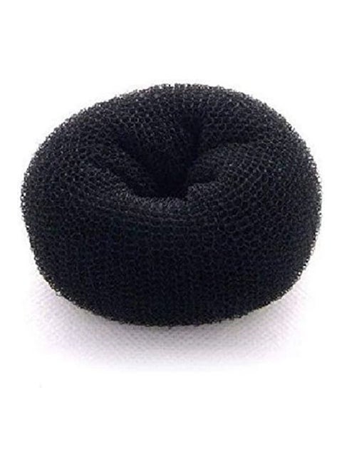 Hair Donut Bun Maker Ring Mesh Black