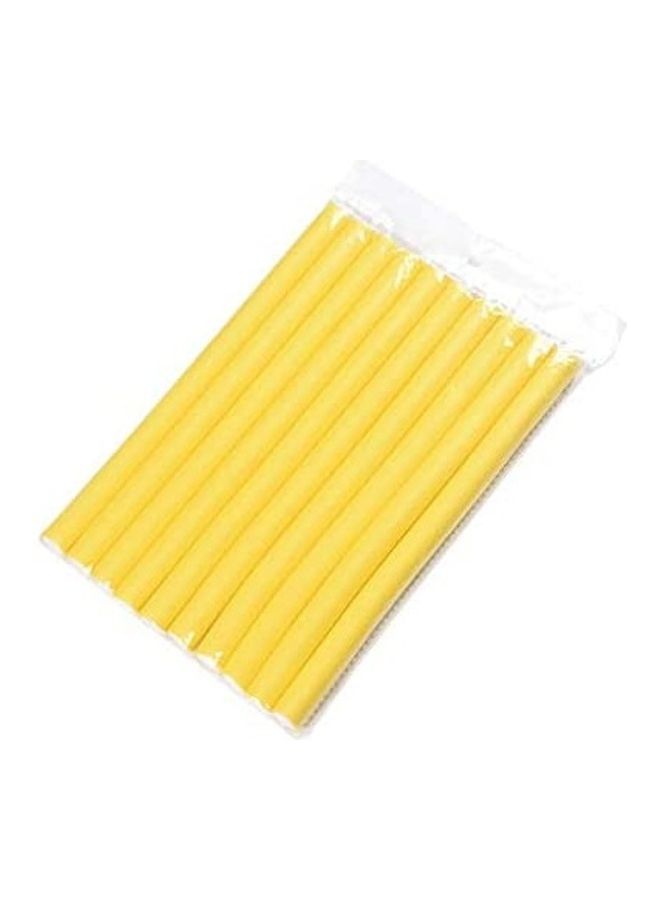 Foam Curler Roller Flex Rods Set Yellow