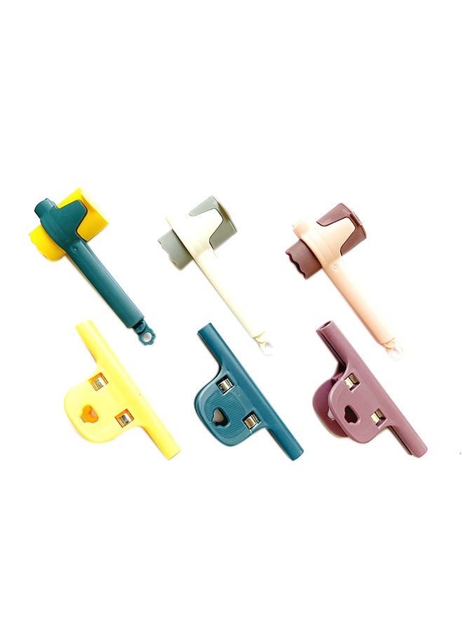 Apple Abrasives 6-Piece Sealing Clips For Food Storage Multicolour 4.8x12.3cm - Image 1