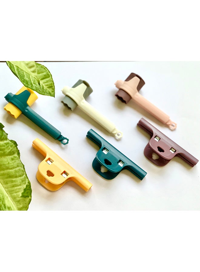 Apple Abrasives 6-Piece Sealing Clips For Food Storage Multicolour 4.8x12.3cm - Image 4