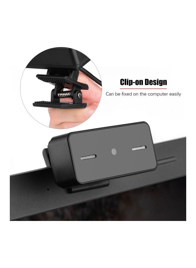 Clip-On PC 5MP HD Webcam Black - Image 4