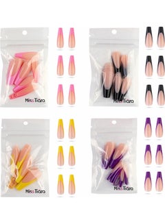 80-Piece Removable False Nails Set Multicolour