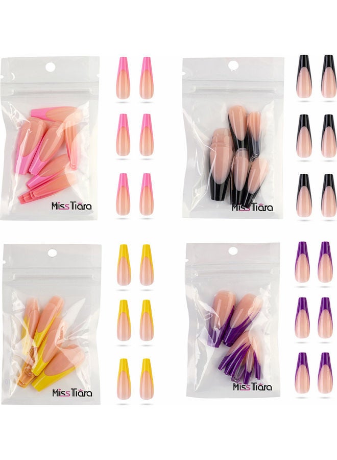 MissTiara - 80-Piece Removable False Nails Set Multicolour - Image 1