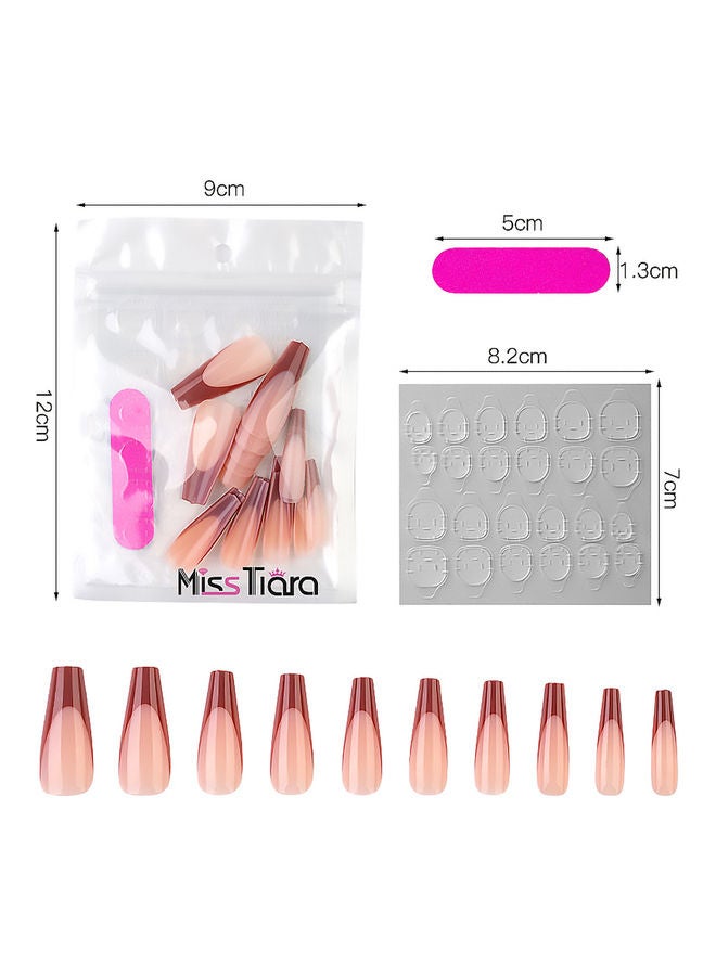 مس تيارا طقم أظافر صناعية قابلة للإزالة مكون من 80 قطعة متعدد الألوان - Image 2