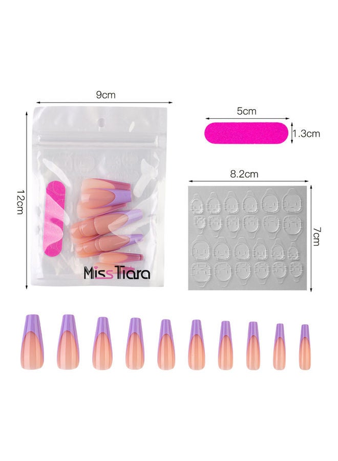 مس تيارا طقم أظافر صناعية قابلة للإزالة مكون من 80 قطعة متعدد الألوان - Image 5