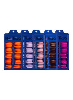 500-Piece Removable False Nails Set Multicolour
