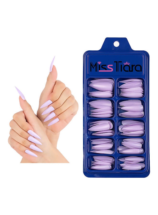 MissTiara - 500-Piece Removable False Nails Set Multicolour - Image 1