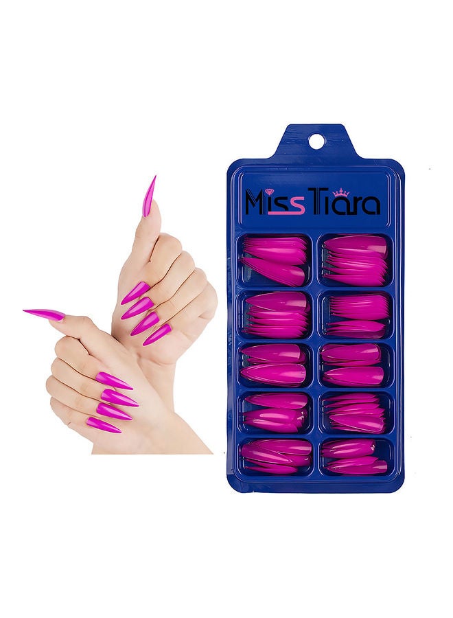 MissTiara - 500-Piece Removable False Nails Set Multicolour - Image 1