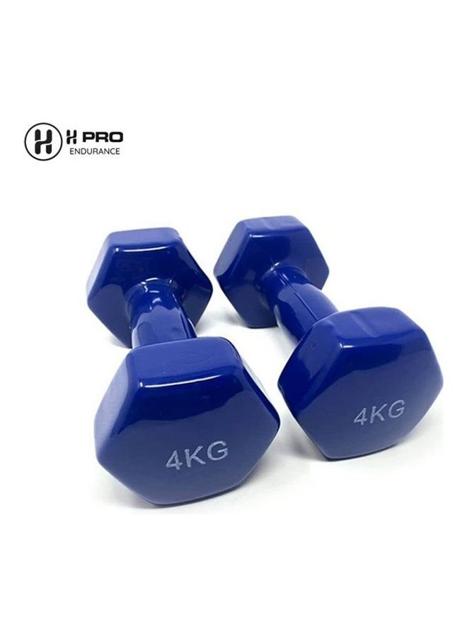H PRO 2-Piece Vinyl Dumbbell Hand Weight Set 4kg - Image 2