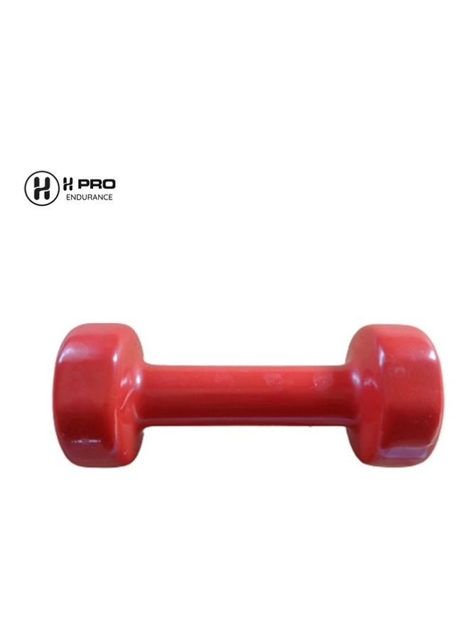 H PRO 2-Piece Vinyl Coated Iron Dumbbells 3kg  - Image 3