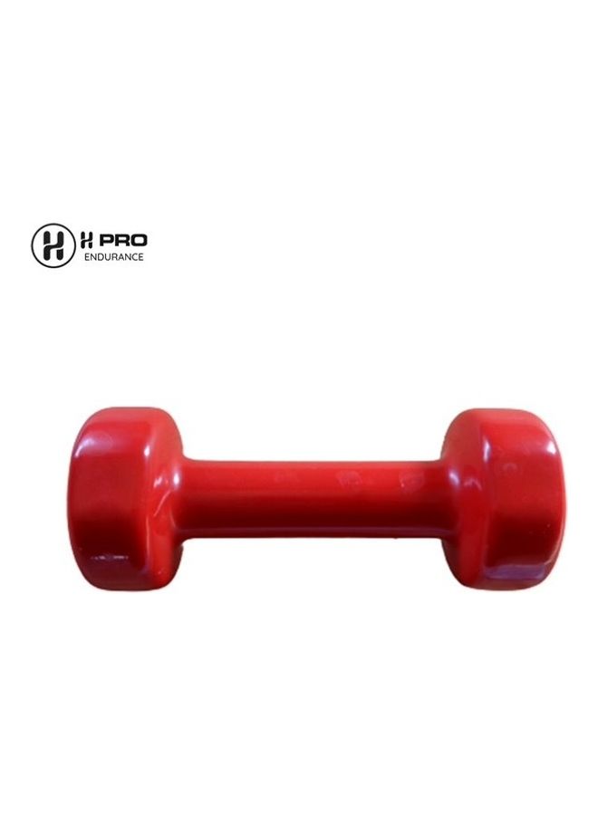H PRO 2-Piece Vinyl Coated Iron Dumbbells 5kg  - Image 4